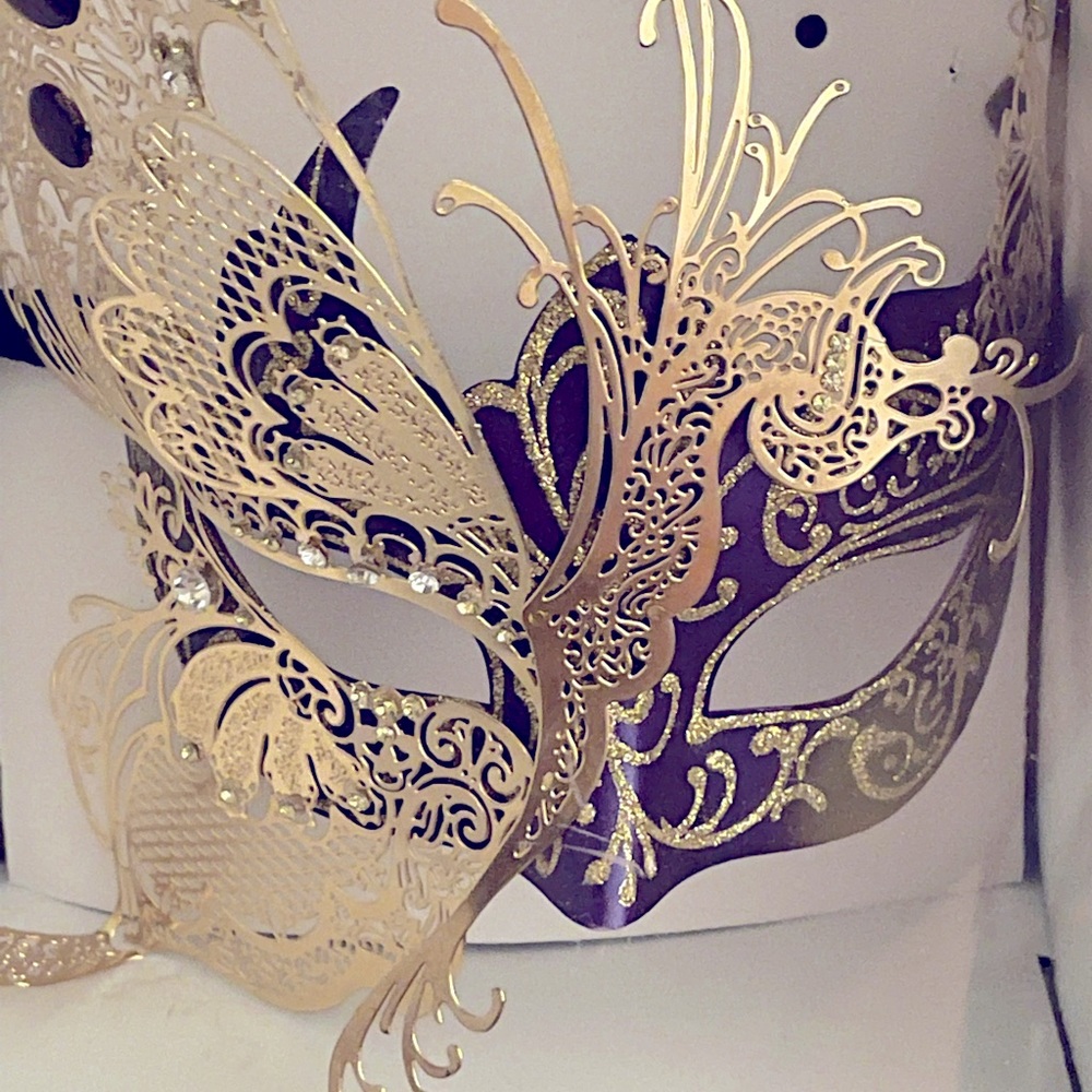 Mardi Gras mask ball mask.